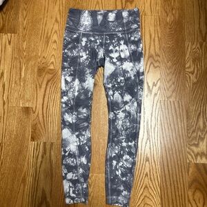 Grey Tie-Dye Leggings
